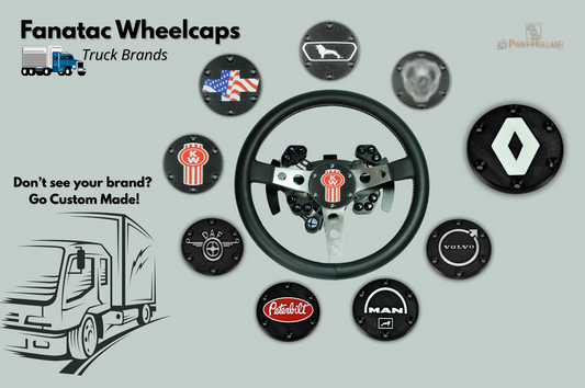 Custom Truck Brand Caps Hubs For Steering Wheel Fanatec 70MM