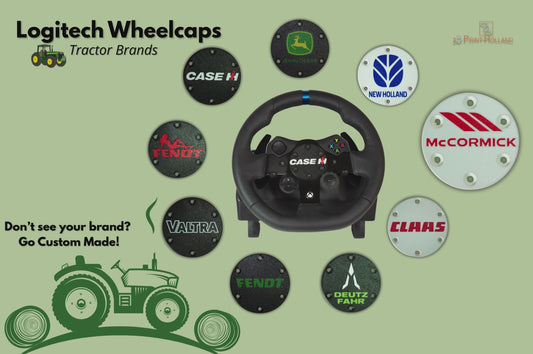 Custom Tractor Brand Caps Hubs For Steering Wheel Logitech