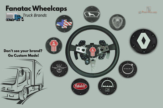 Custom Truck Brand Caps Hubs For Steering Wheel Fanatec 70MM